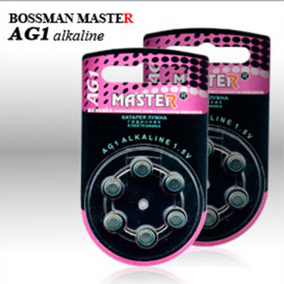 Батарейка AG1 Bossmаn 6bl Alcaline