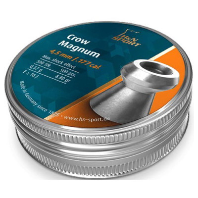 Пули пневматические H&amp;N Crow Magnum Diabolo 500 шт/уп 0,57 г 4,5 мм (92224500005)