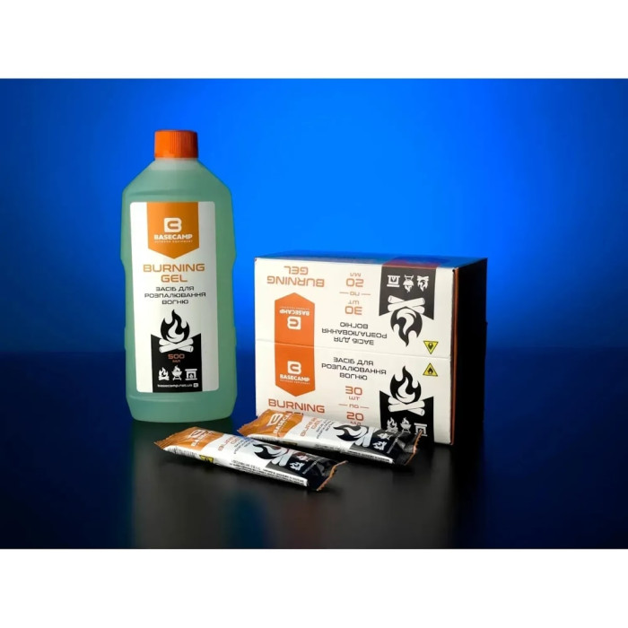 Гель для розжига BaseCamp Burning Gel, 30 стиков по 20 мл (BCP 50600)  
