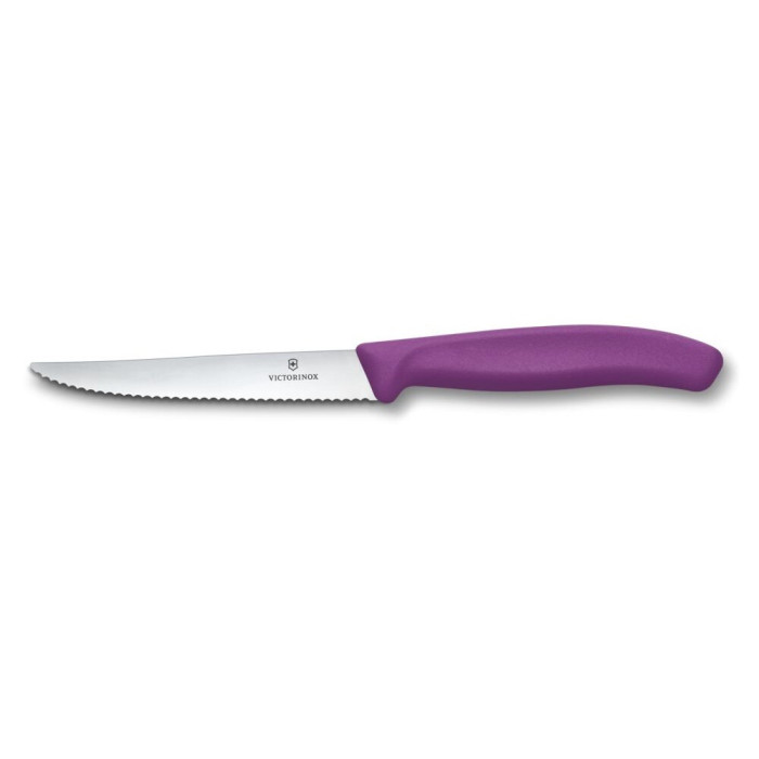 Нож для стейка и пиццы Victorinox Swiss Classic 11см волн фиол 6.7235.C1  