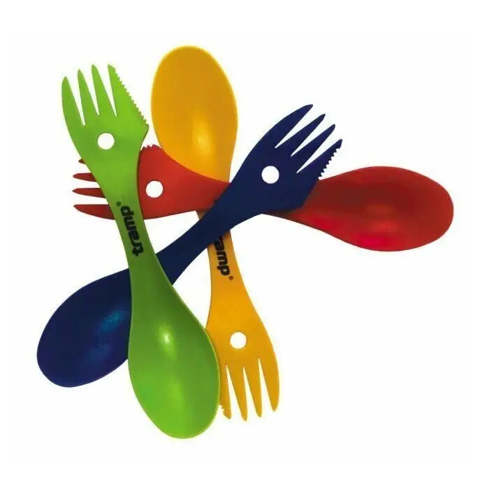 Tramp TRC-069 Ложка-вилка пластмассовая синяя  