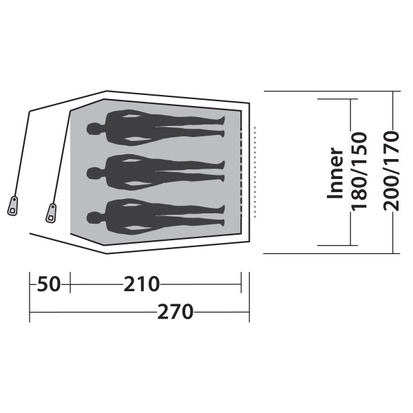 Палатка Easy Camp Energy 300 Teal Green  