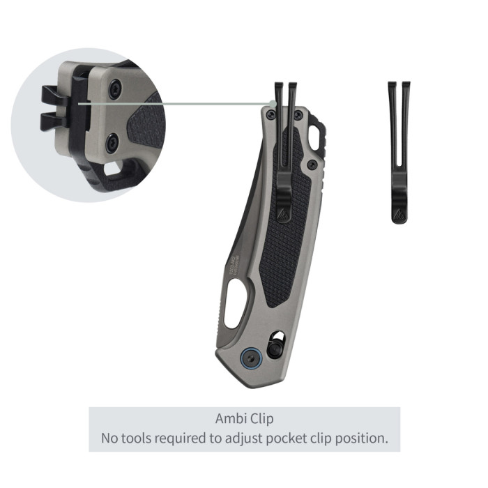 Нож складной SRM Retriever 9203-AK2, черно-серый  