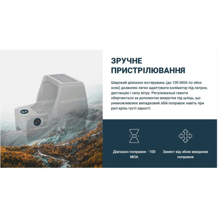 Прицел коллиматорный Vector Optics Frenzy Plus 1x22x32 SMR  