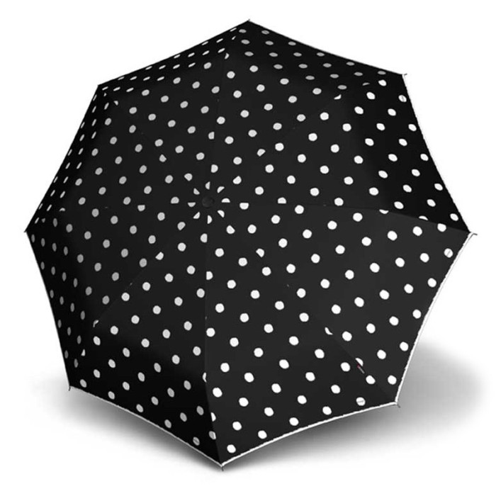 Зонт Knirps T.010 Dot Art Black Мех/Складной/8спиц /D95x18см  