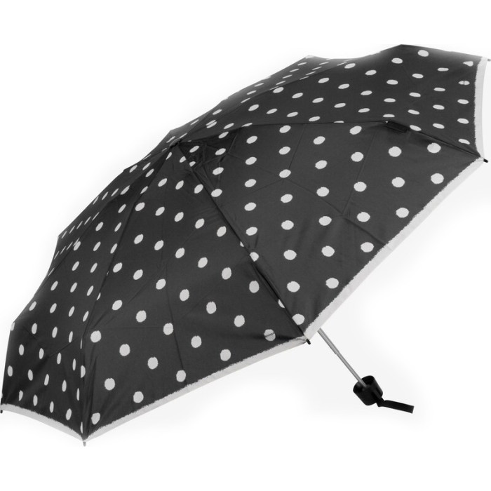 Зонт Knirps T.010 Dot Art Black Мех/Складной/8спиц /D95x18см  