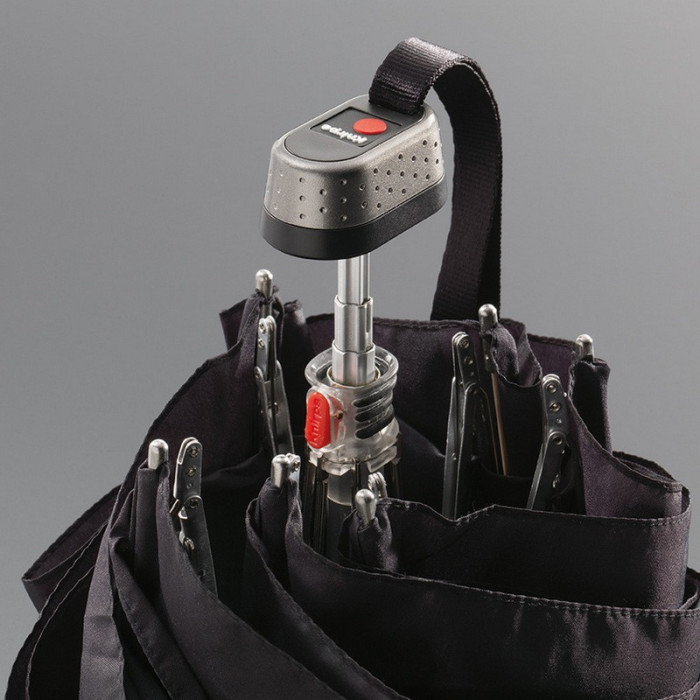 Зонт Knirps TS.010 Black Мех/Складной/6спиц /D94x18см  