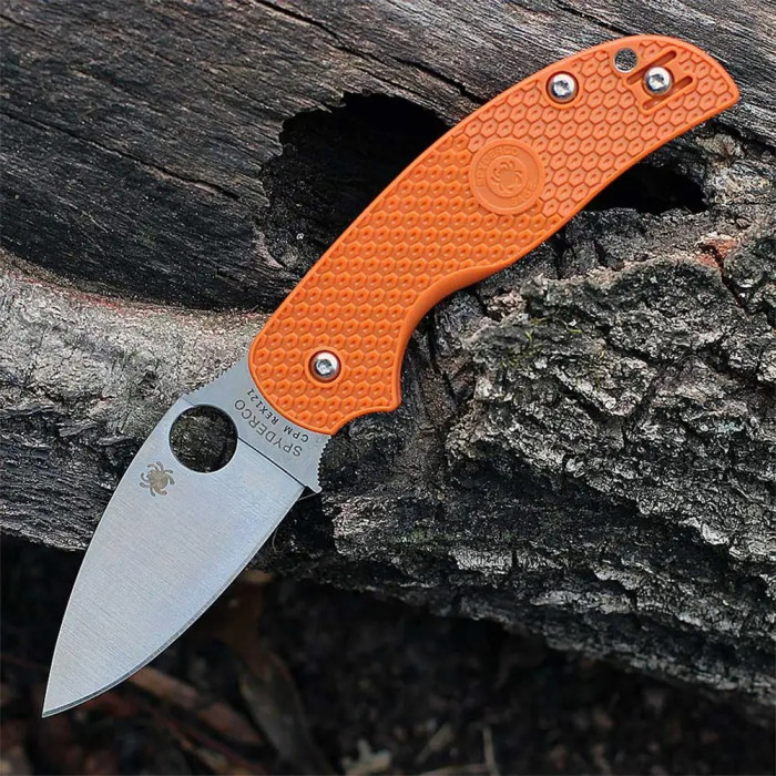 Нож Spyderco Sage 5 Lightweight, CPM REX 121, FRN orange  
