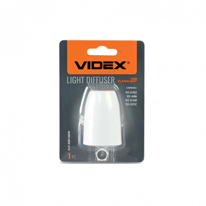 Диффузор (рассеиватель света) VIDEX VLF-ADF-02W к фонарику  