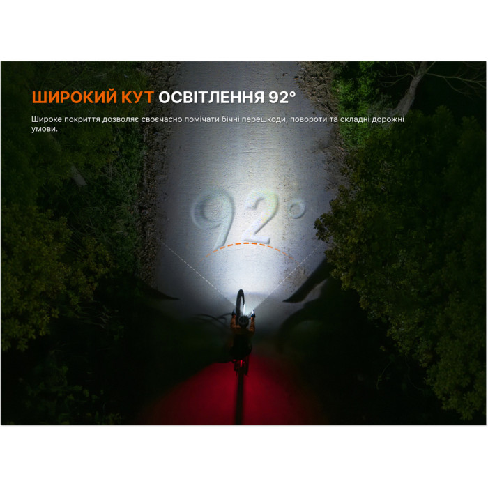 Комплект велофар (передняя+задняя) Fenix ​​BC28R  