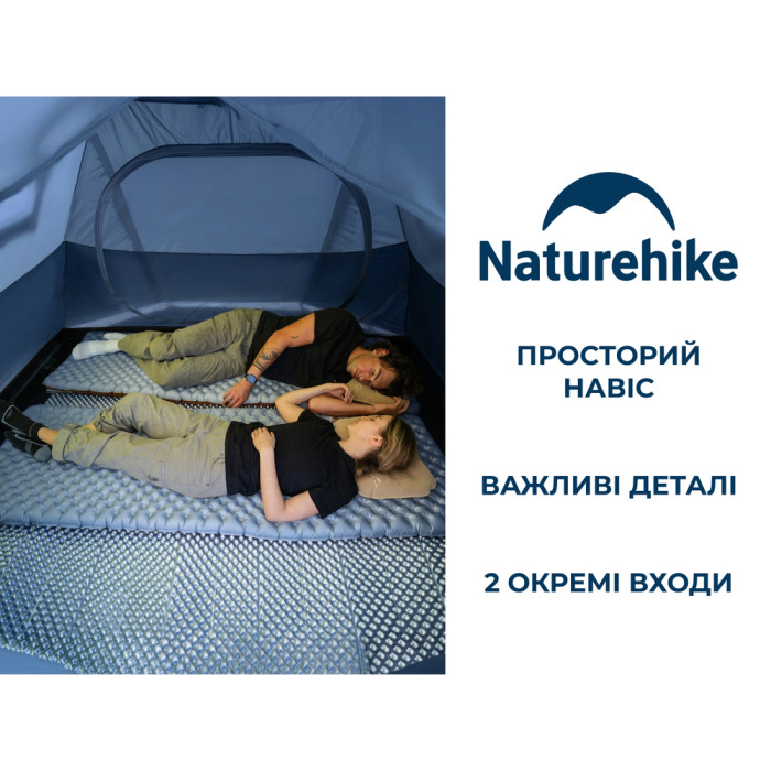 Палатка трехместная Naturehike Bleik Series Tent CNK2550WS038, голубой  