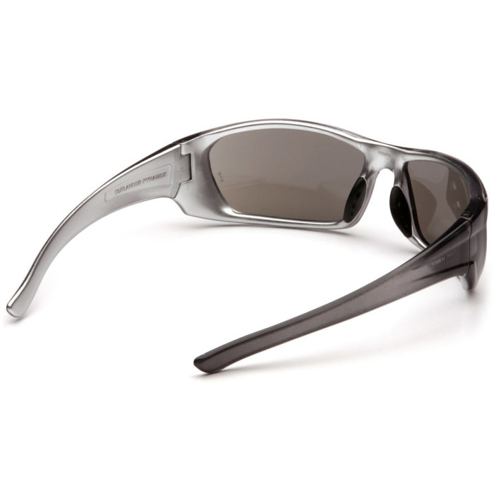 Очки Pyramex Outlander Nickel (silver mirror) зеркальные черные  