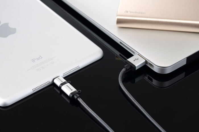 Кабель Verbatim Micro USB + Apple Lightning 120cm  