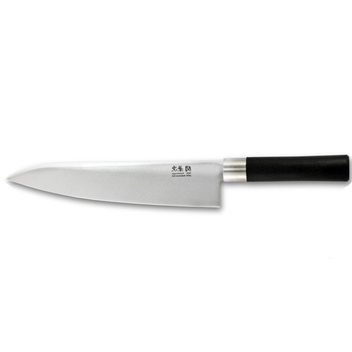 Нож кухонный Kanetsugu Japanese Hocho Chef's Knife 240mm Black plastic handle (4006)  