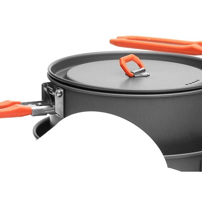 Набор посуды для 4-5 персон Fire-Maple Feast 4 (черные ручки)  