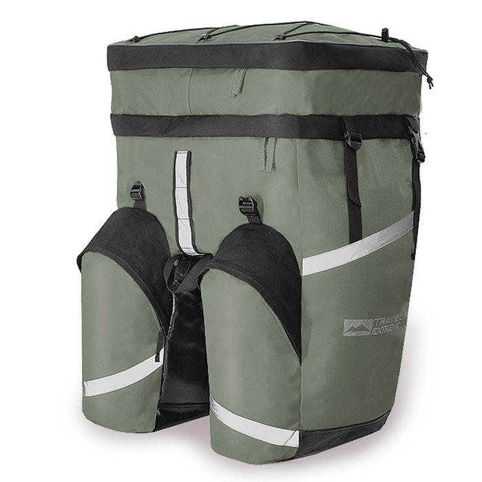 Велобаул Travel Extreme Mono 75L, серый 