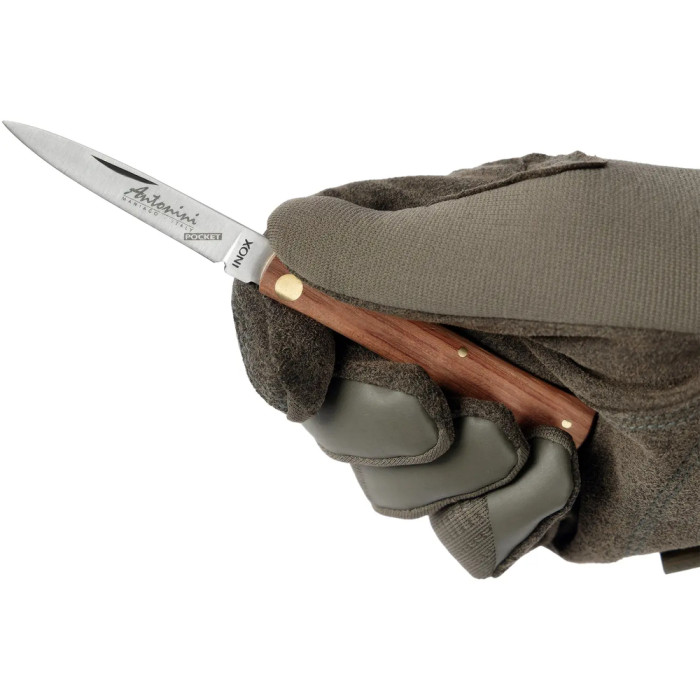 Нож Antonini Pocket Siciliano, cm.15, 420 stainless steel brown  