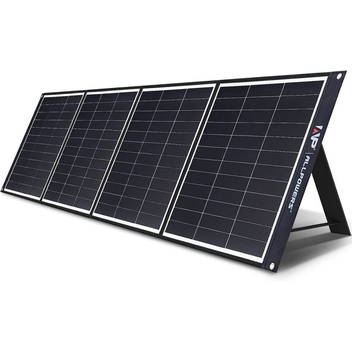 Солнечная панель ALLPOWERS портативная 200W, монокристаллическая  