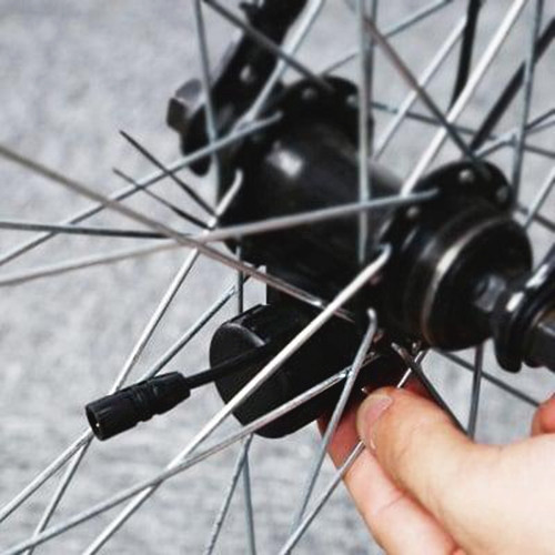 Фонарик на спицы велосипеда Police A77-64RGB программируемый  