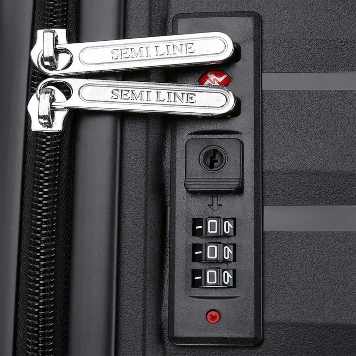 Чемодан Semi Line 24" (M) Black (T5794-2)  