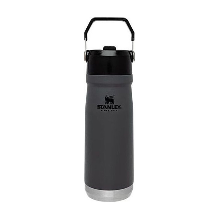 Термобутылка Stanley Go flip straw Charcoal 0.65 л  