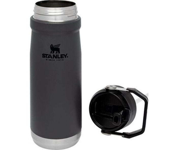 Термобутылка Stanley Go flip straw Charcoal 0.65 л  