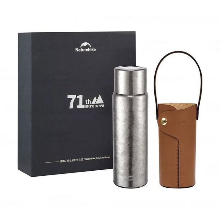 Термос титановый с чехлом Naturehike CNK230CF012 600 ml  