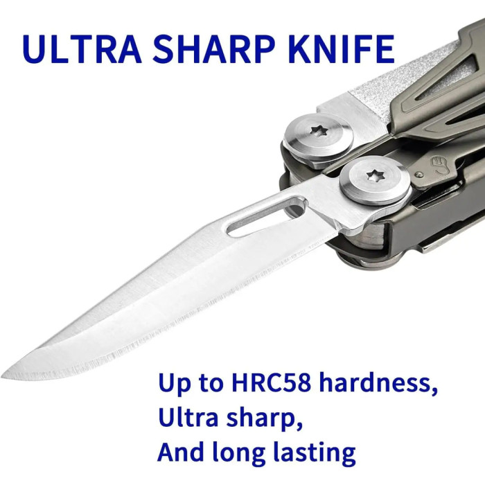 Мультитул Rocktol 19-в-1 с титановым покрытием и нейлоновым чехлом в подарочной коробке  