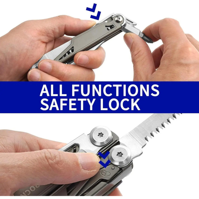 Мультитул Rocktol 19-в-1 с титановым покрытием и нейлоновым чехлом в подарочной коробке  