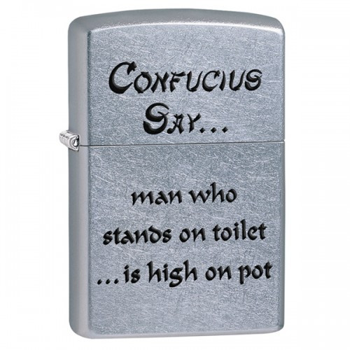 Зажигалка Zippo 207 Confucius Say Toilet 28459 