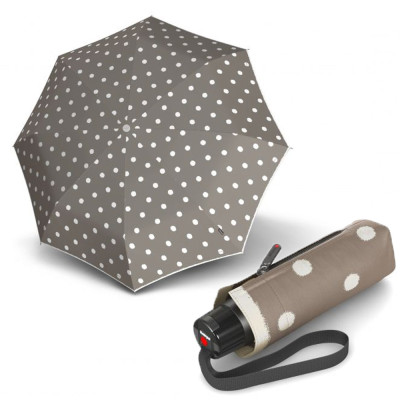 Зонт Knirps T.010 Dot Art Taupe Мех/Складной/8спиц /D95x18см