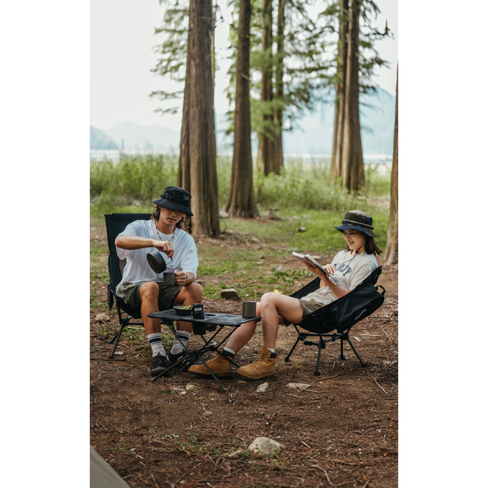 Кресло складное Naturehike Clamshell 001 Triangle Folding Moon Chair, черный  