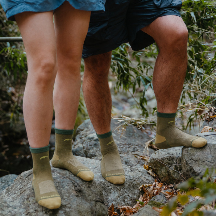 Носки туристические высокие Naturehike CYY2551FS011, L, зеленые  