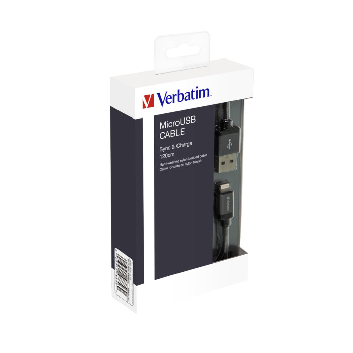 Кабель Verbatim Micro USB 120cm  