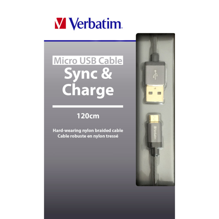 Кабель Verbatim Micro USB 120cm  