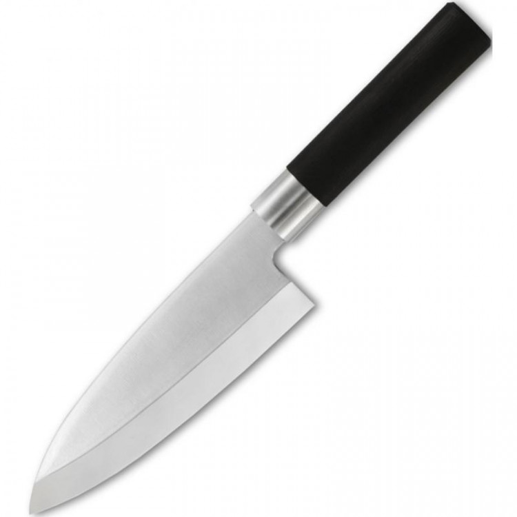 Нож кухонный Kanetsugu Japanese Hocho Deba 165mm Black plastic handle (4014) 