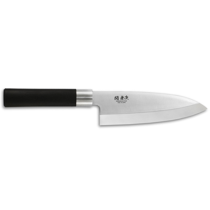 Нож кухонный Kanetsugu Japanese Hocho Deba 165mm Black plastic handle (4014)  