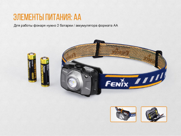Налобный фонарь Fenix HL30 (2018) Cree XP-G3 (синий)  
