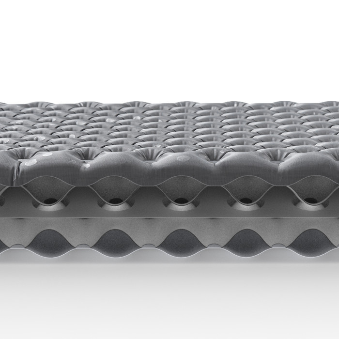 Матрас надувной сверхлегкий Naturehike CNH22DZ018, овальный, с мешком для надувания, 183 см, серый  