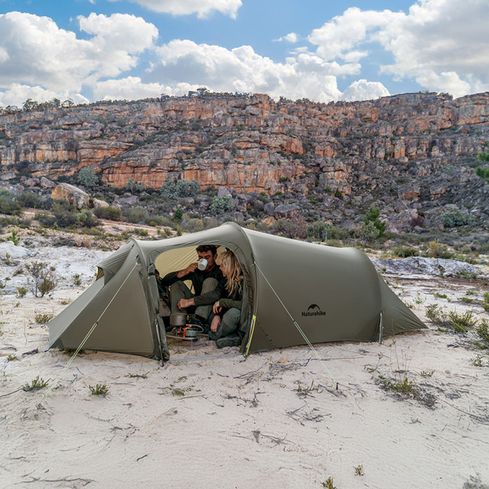 Палатка трехместная Naturehike Opalus, UL, CNK2450WS036, темно-зеленая  