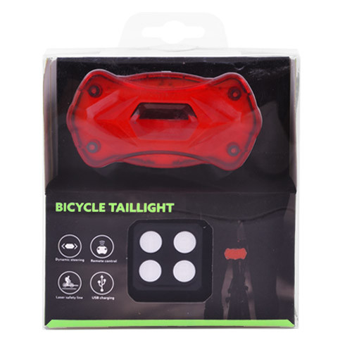 Задняя велофара с лазерными габаритами Police KXK-03 "STOP"  