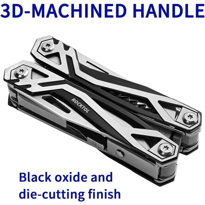 Мультитул Rocktol 21-в-1 с нейлоновым с чехлом и битами  