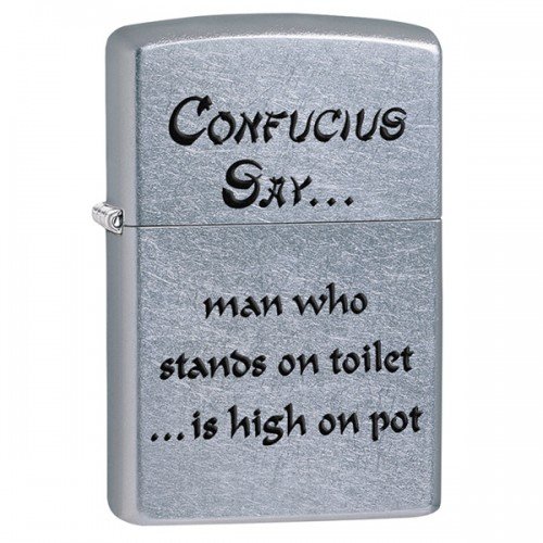 Зажигалка Zippo 207 Confucius Say Wife Ni 28460