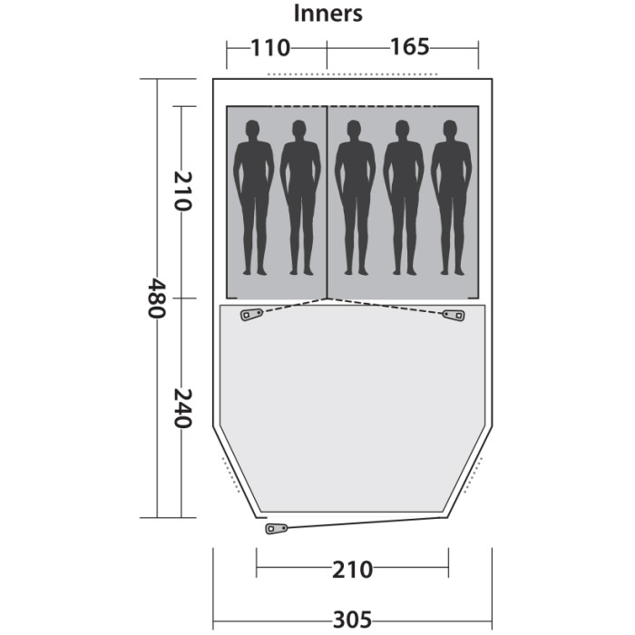 Палатка Easy Camp Huntsville 500 Red  