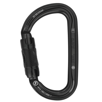 Карабин PETZL Am'D Screw-lock black (M34ASLN)