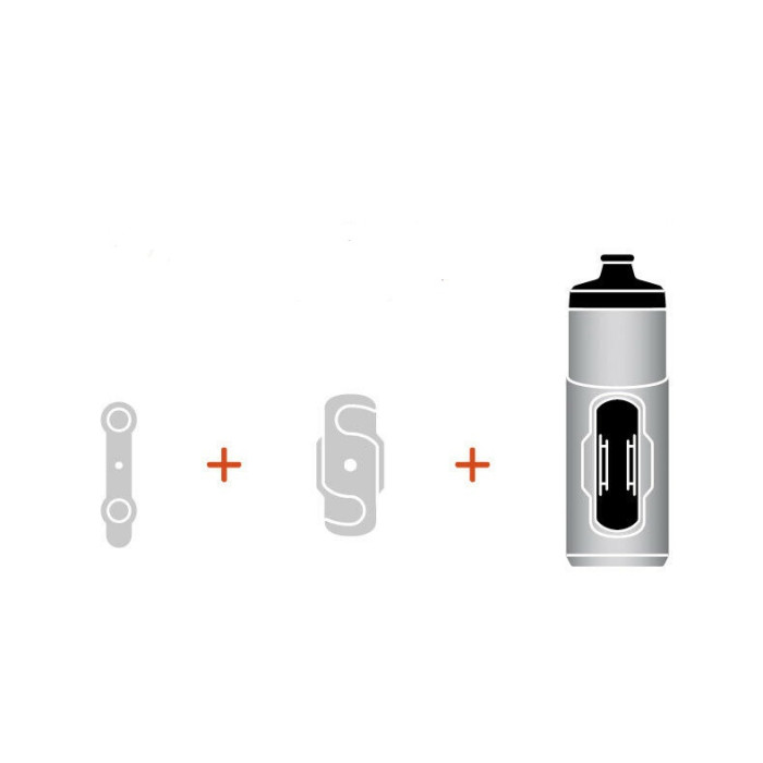 Фляга XLC WB-K04, 650 мл, серая, без адаптера  