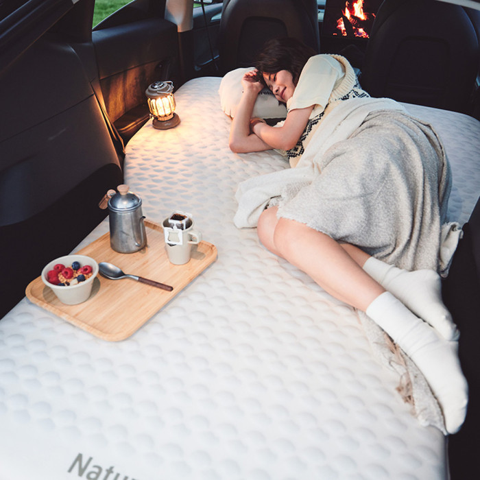 Матрац самонадувающийся автомобильный двойной Naturehike CNK2450WS010, светлый хаки  