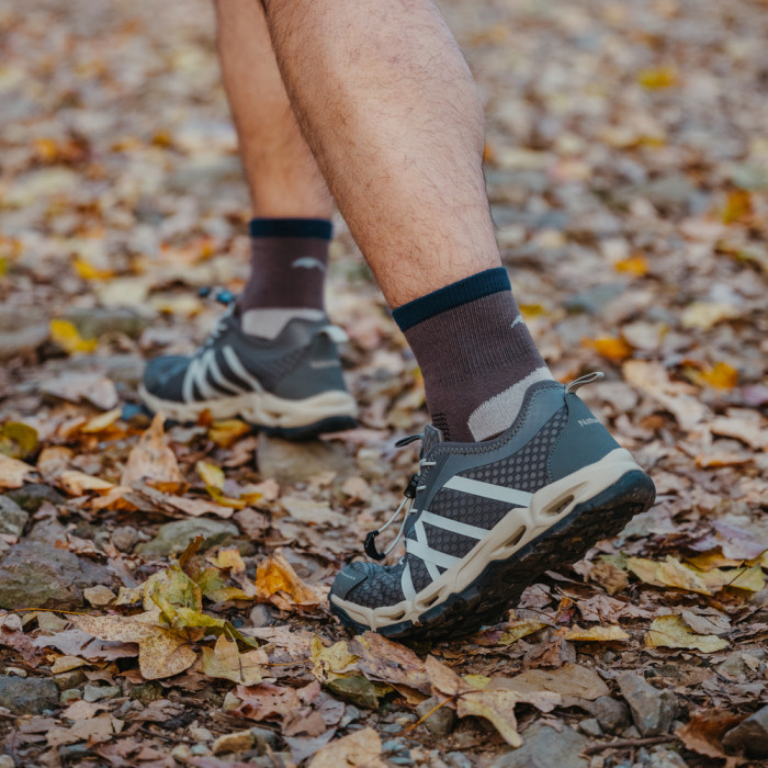Носки туристические высокие Naturehike CYY2551FS011, L, темно-серые  