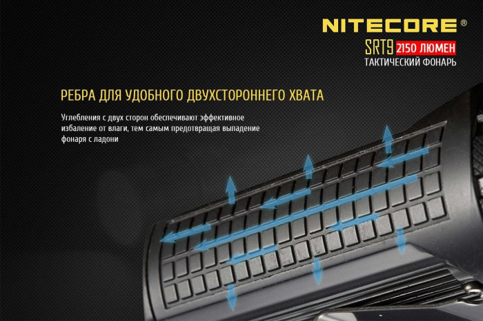 Карманный фонарь Nitecore SRT9, 2150 люмен  