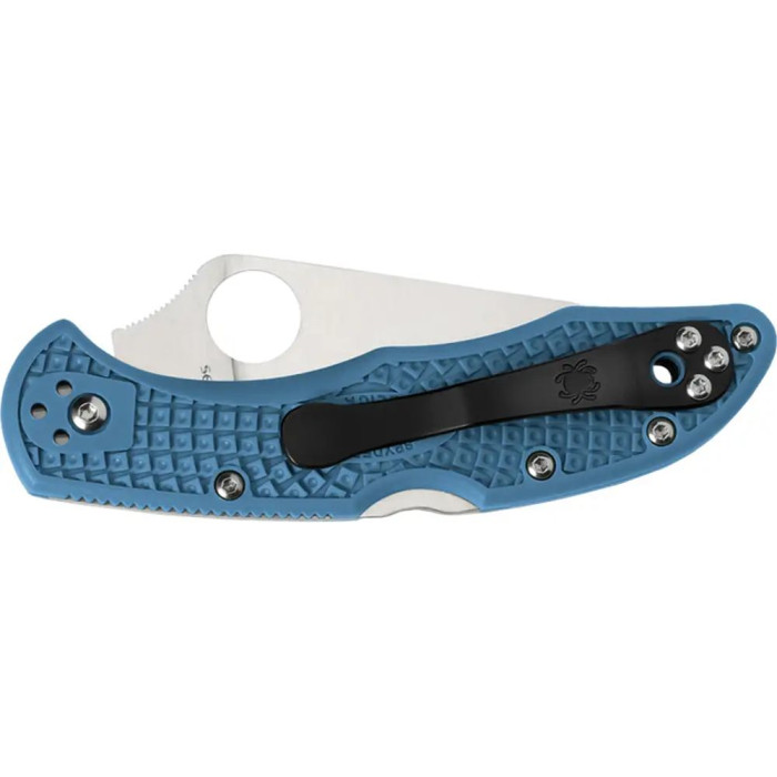 Нож Spyderco Delica 4 Flat Ground, blue (C11FPBL)  